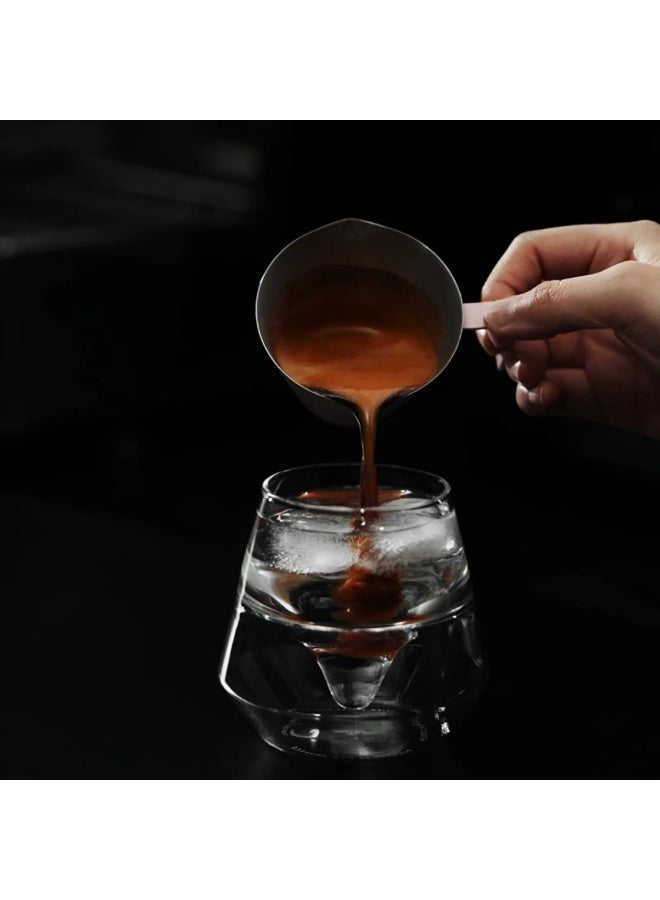 MHW-3BOMBER Stainless Steel Measuring Cup Double Spout, Pink – 100 ml Espresso & Coffee Shot Cup, Dual Spout, 304 Stainless Steel, Precision Markings - Image 3